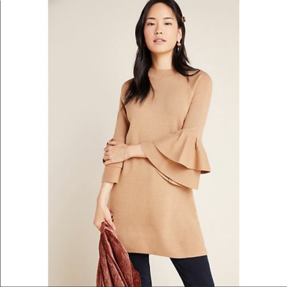 Anthropologie Sweater Tunic Dress Sparkle